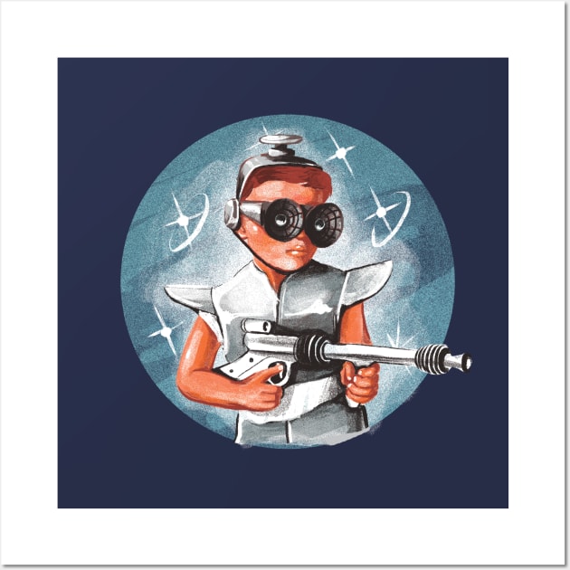 space laser gun Wall Art by Dandy18